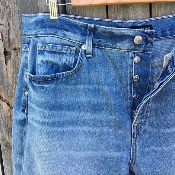 NWT Veronica Beard Blake High Waist Straight Leg Jean Nova Blue Wash 32 - Picture 4 of 16